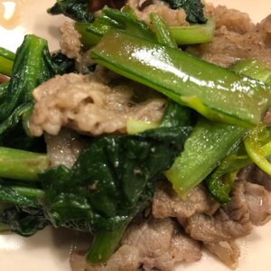簡単★牛肉と小松菜のｵｲｽﾀｰｿｰｽ炒め★